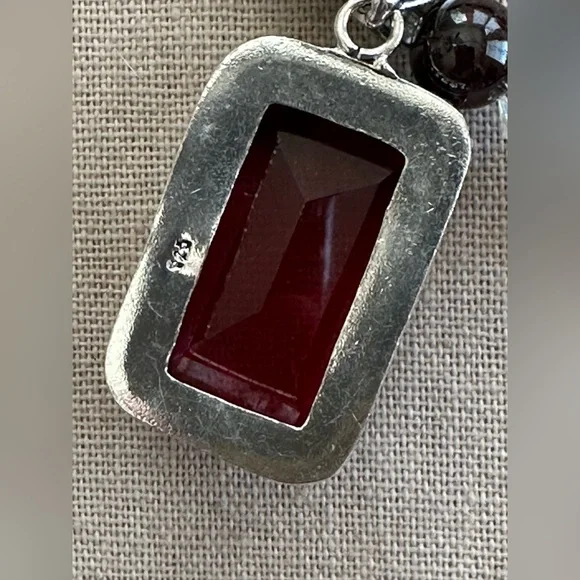 22 inch Garnet bead necklace NWOT - Picture 7 of 12